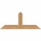 Ekena Millwork Portland Timber Gable Bracket, Western Red Cedar, 36"W x 15"H x 3 1/2"D x 3 1/2"F, 10/12 Pitch GBW036X15X0404POR00SWR - alternate 1